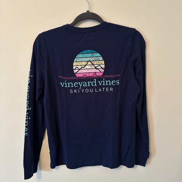Teen Girls Vineyard Vines Long Sleeved T-Shirt - Picture 2 of 2